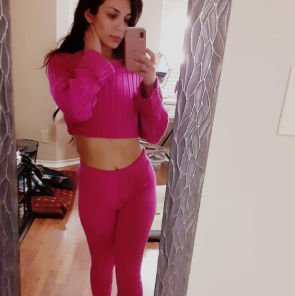 Hot pink cozy set